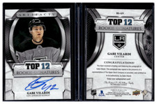 Gabe Vilardi 2020 UD Artifacts Top 12 Signatures #RS-GV Rookie Auto SSP KINGS