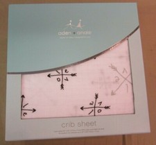 Brand New Aden Anais Classic Crib Sheet LoveStruck Love Classic 8638 52" x 28"