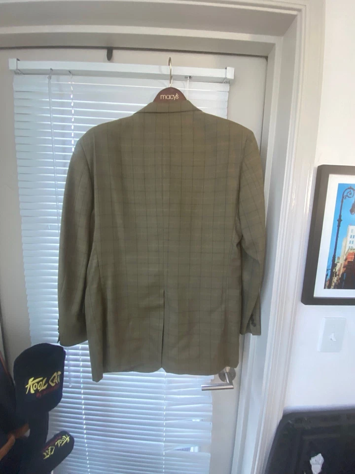 Abrigo deportivo Aquascutum Olive Check 43 regular usado Foto 3 de 4