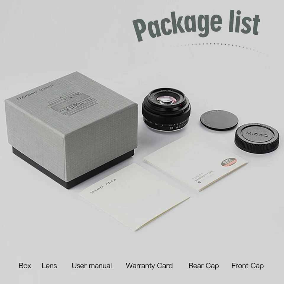 Lente de fotograma completo 50 mm F2.0 para cámaras sin espejo con montura Fujifilm Fuji X Foto 2 de 4