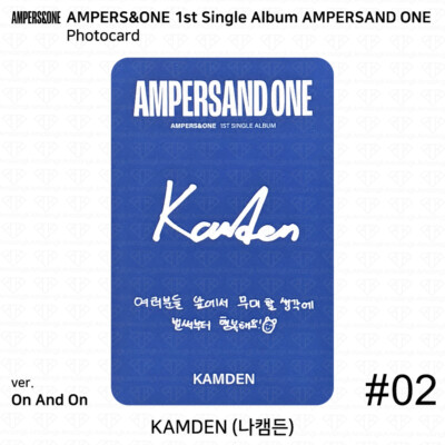 AMPERS&ONE 1st Single Album AMPERSANDONE Photocard Polaroid Poster