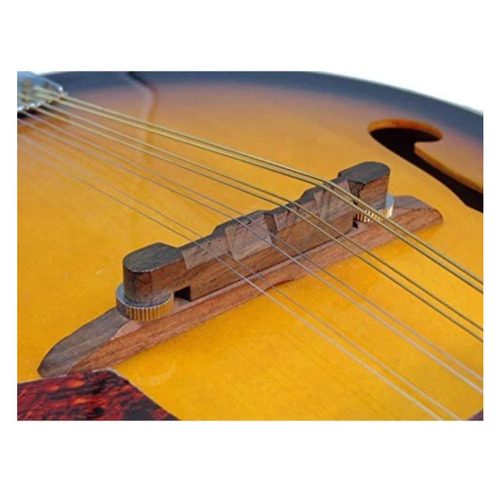 Genuine Rosewood Adjustable Compensated 114mm Bridge with Rosewood Base 2pc set - Picture 15 of 15