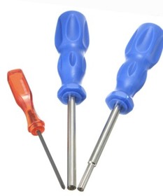 Game Tools (set of 3) opening cartridges NES SNES N64 Super Nintendo 64 Blue