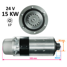 Motorino di Avviamento per Impianto Biogas Cogeneratore Isotta VM Jenbacher MWM Motore Diesel 0001601007