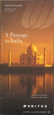 United Airlines system timetable 7/9/01 [3080] Buy 4+ save 25%