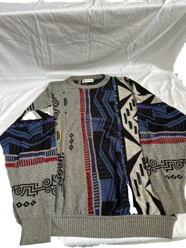 St Croix Men’s Size XL Comfort Touch Long Sleeve Sweater Multi-Color & Grey - Picture 4 of 4