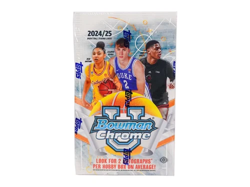2024-25 Bowman University Chrome Basketball SEALED Hobby Box - 2 Autos (Flagg)