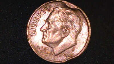 2014 D Roosevelt Dime Very Rare Error  ''Cud'' die break. 2.3g FREE SHIPPING