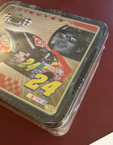 Vtg Jeff Gordon #24 Lunch Box Upper Deck Racing Tributes w/25 Trading Cards 2000 - Picture 10 of 10