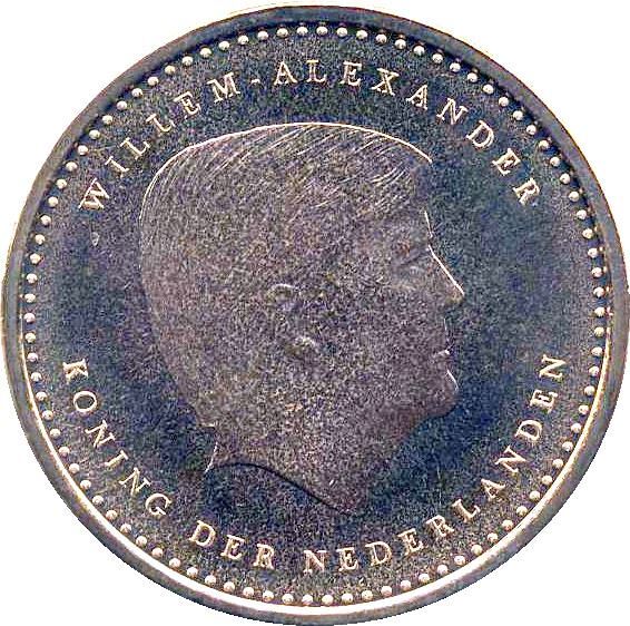 Netherlands Antilles 1 Gulden Coin | King Willem Alexander | KM91