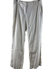 H M 100 Linen Trousers Dress pants Tan Women's Size 6
