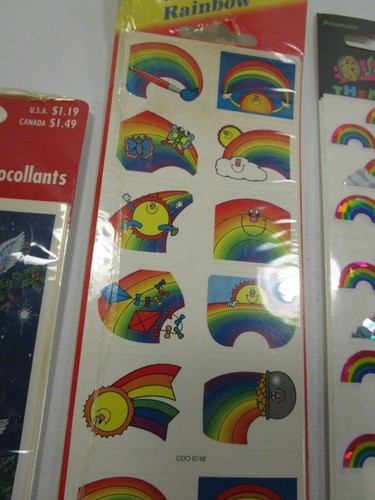 Pick ONE of the 3 packs rainbow retro vintage stickers pride Carson Dellosa NOS - Picture 2 of 7