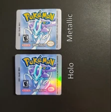 Replacement label for Pokemon Crystal Gameboy sticker