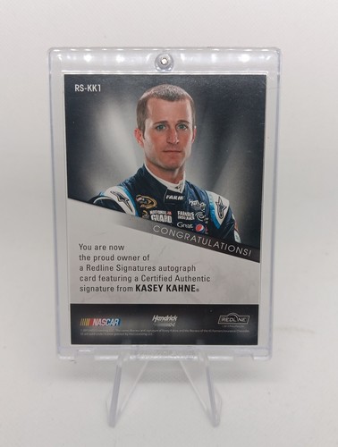 2013 Press Pass Authentics Red Line Signatures 11/15 Kasey Kahne Red Auto Mnt - Picture 4 of 4