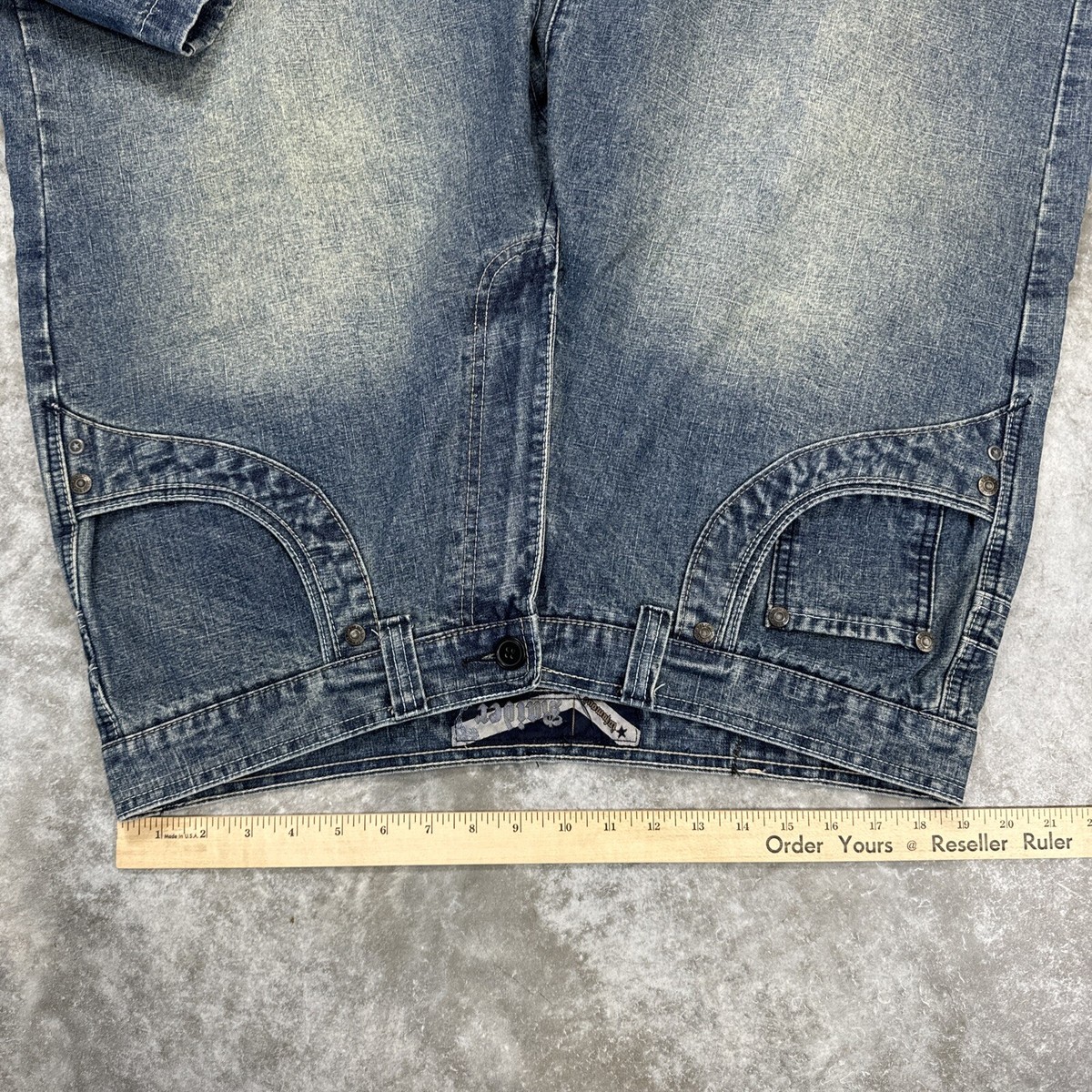 Vintage Y2K Raider Baggy Shorts mens 38 38x13 blue denim Vintage Y2K Raider Baggy Shorts mens 38 38x13 blue denim