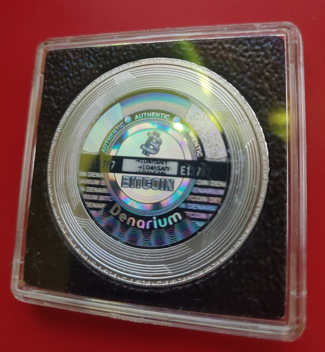 2017 DENARIUM BITCOIN 1oz Fine Silver Cold BTC Wallet - New ---- ONLY 71  Made!!