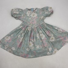Vintage Ruth of Carolina dress girl size 5 Floral puff sleeves