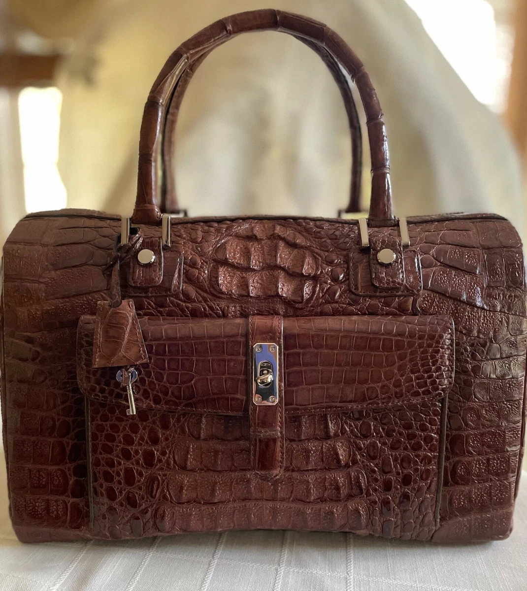 BRAND NEW Authentic Crocodile Bag (Brown) in mint condition.