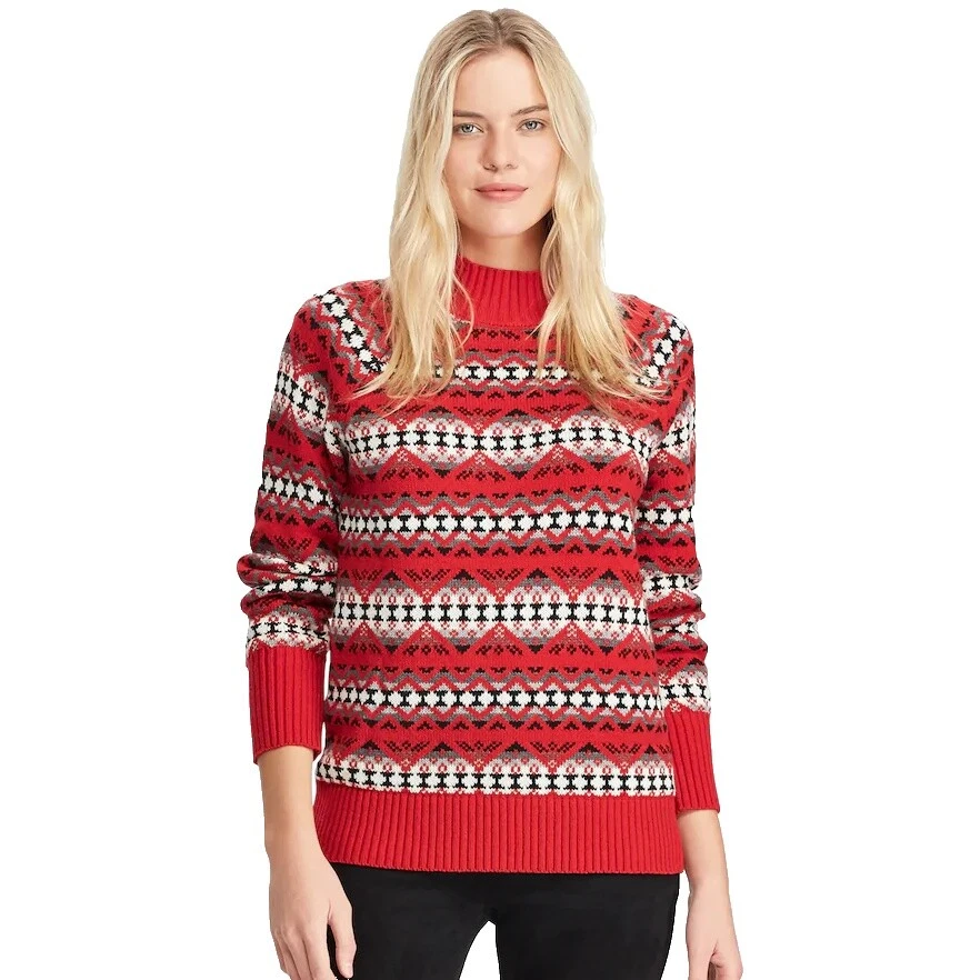 Chaps Women's Geometric Regular Size Sweaters for Women