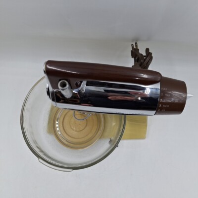 Vintage Sunbeam Mixmaster Stand Mixer 12 Speed 1 Large Bowl With 2