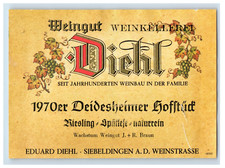 1960s-80s Diehl Deidesheimer Hofstund German ...