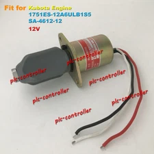 12V 1751ES-12A6ULB1S5 Fuel Shut-off Stop Solenoid Valve Fit for Kubota Engines