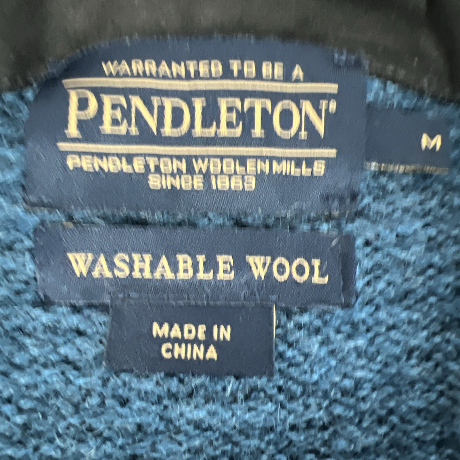 Pendleton Knit Washable Wool Full Zip Cardigan Sw… - image 4
