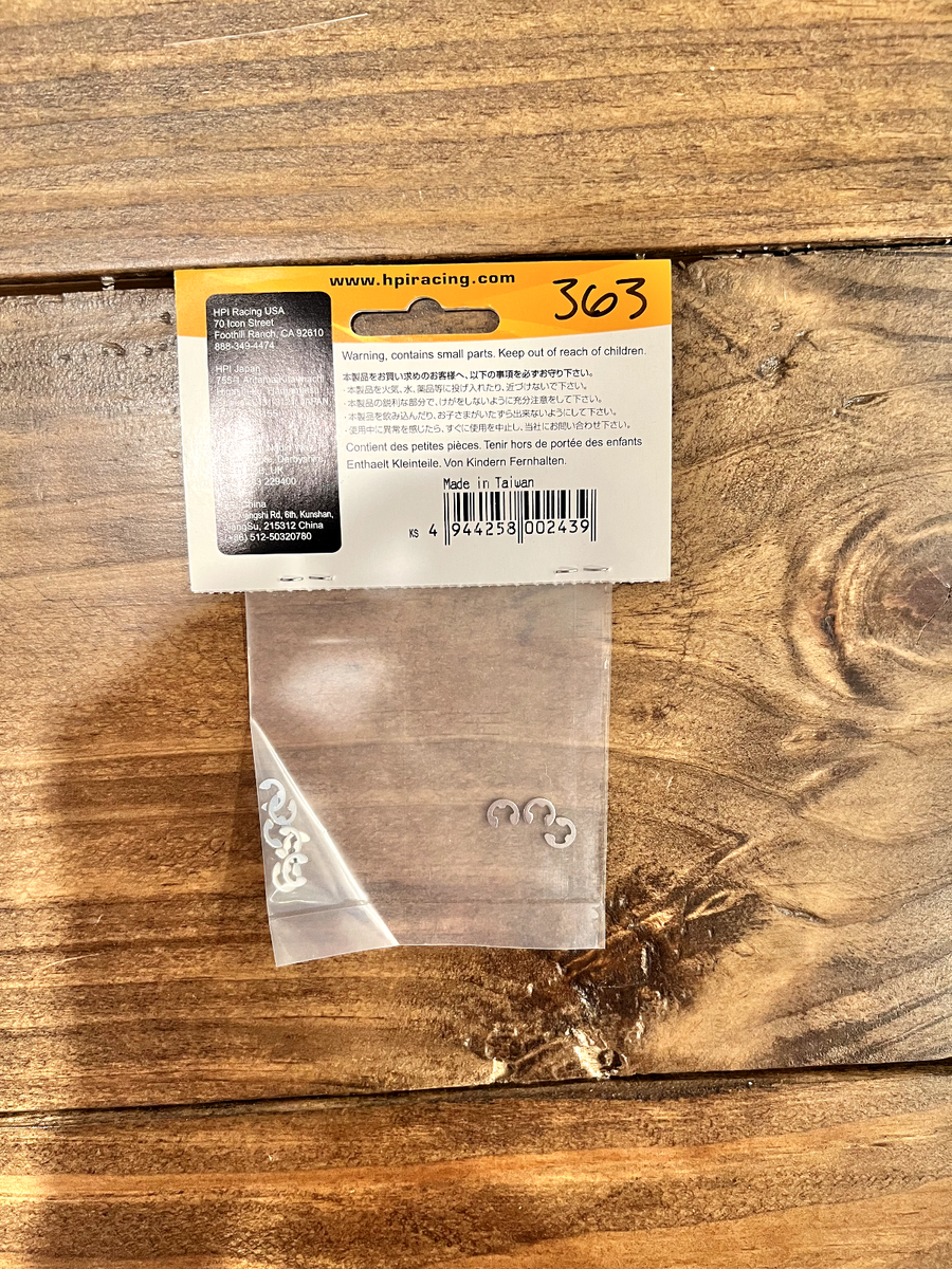 eサベージ HPI Z243 E-Clip E3mm (10Pcs) for Savage Sprint Super Wheely