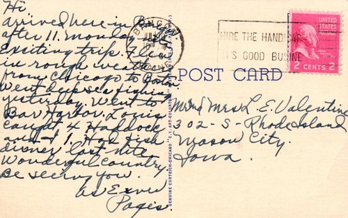 Postcard municipal pier Bar Harbor, Maine - Imagen 2 de 2