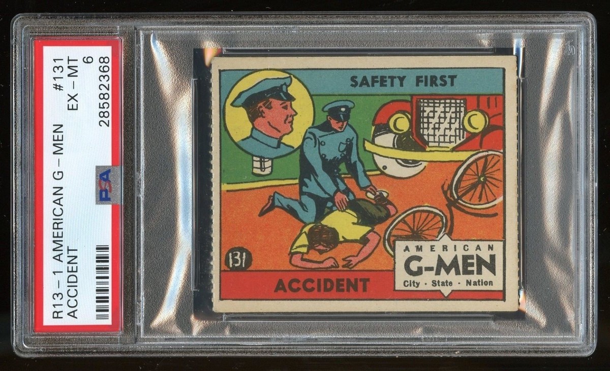 1930s R13-1 American G-Men #131 Accident PSA 6 EX-MT #28582368 | eBay
