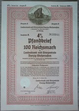 Aktie, Danzig 1941,100 RM,                                            (Art.3242)