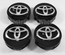 2005-2016 Toyota Black Center Caps 62mm Hub Caps 2.5 Fits All Toyota Models