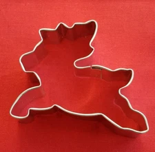 Reindeer Cookie Cutter 3" Christmas Holiday Baking Metal NEW