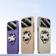 For iPhone 16 17 Pro Max 15 14 13 12 11 Magnetic Mag Safe Case Stand Lens Cover