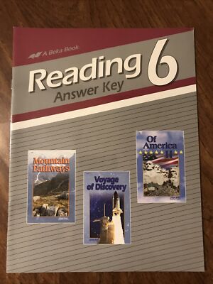 Abeka Reading 6 Answer Key Teacher Key 2001