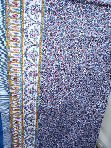 Tessuto cotone floreale lavanda viola stampa Cranston Works con 40" × L 146" - Foto 9 di 12