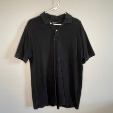 Cherokee Polo Shirt Classic Fit Short Sleeve Casual Top Black Mens Size Large