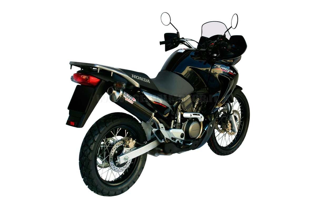 Mivv Exhaust Muffler Oval Carbon Fiber for Honda Xlv 650 Transalp 2005 > 2007