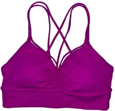 NWT🩷LULULEMON🩷SIZE 8🩷NULU STRAPPY V NECK YOGA BRA🩷POW PINK🩷TIME TO UPGRADE