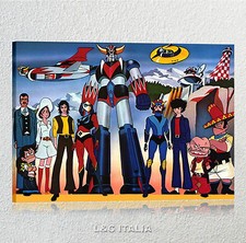 Goldrake 2 QUADRO 70x50 cm INTELAIATO MODERNO STAMPA TELA CARTONE ANIMATO QUADRI