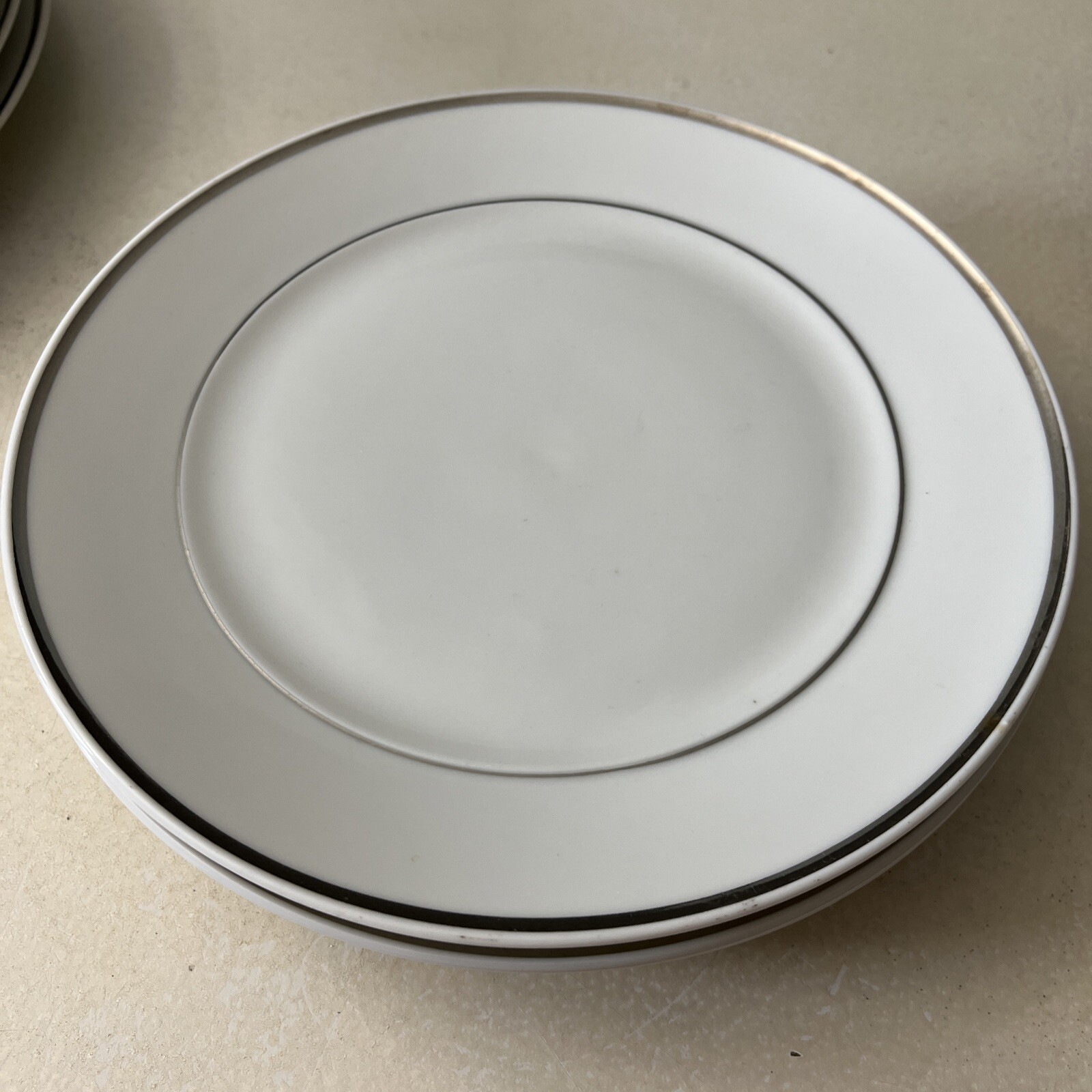 Vintage Block Chateau D'Argent Fine Bone China Salad PLATES SET OF 5