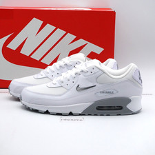 Size 12 Men's Nike Air Max 90 Jewel Swoosh Sneakers FN8005-100 White