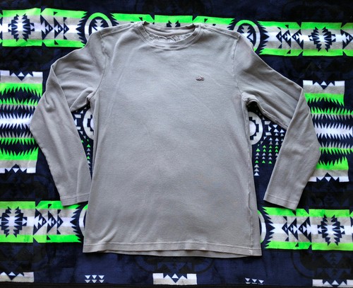 Long Sleeve Thermal Shirt Gray Size 