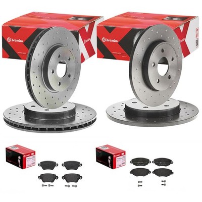 brembo SPORT BREMSENSET VORNE + HINTEN passend für FORD MONDEO 3 III MK3