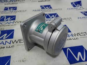 Appleton ADR6034 60 Amp 3Wire 4Pole 250VDC 600VAC Powertite Receptacle