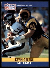 Kevin Greene 1990 Pro Set #167 Rams NFL READ FREE SHIPPING AutographDen