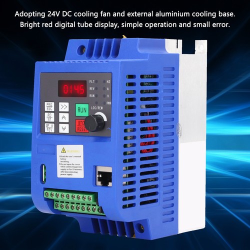 220VAC To 3Phase 0-220VAC 1.5KW Mini VFD Motor Speed Controller 9600D - Picture 10 of 12