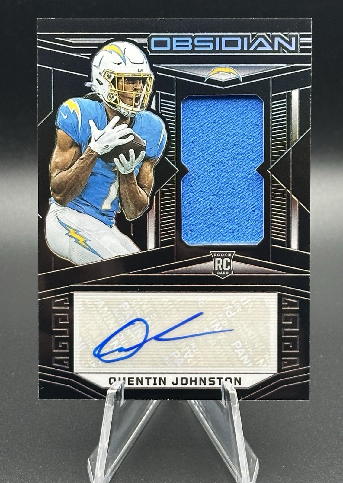 2023 Panini Obsidian - Rookie Jersey Autographs Quentin Johnston /199 RPA