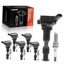 Set of 6 Ignition Coil Pack and Iridium Spark Plugs  Compatible with Kia