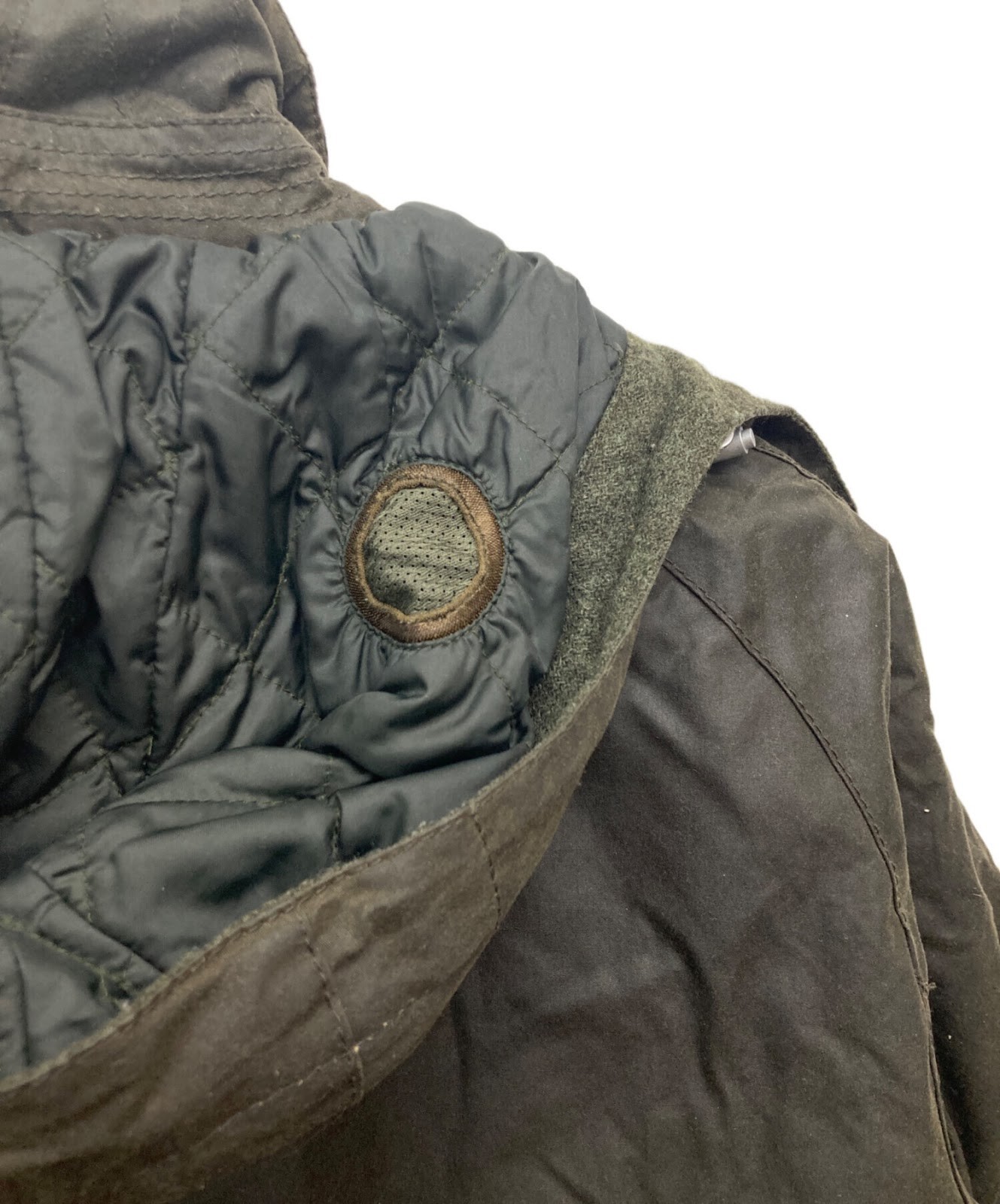 Barbour GOLD STANDARD Supa-Beaufort Wax Jacket Size: M Men Khaki image 4